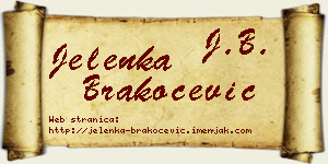 Jelenka Brakočević vizit kartica